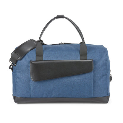 Motion Bag promotional travel bag in blue (detail view) with custom logo branding