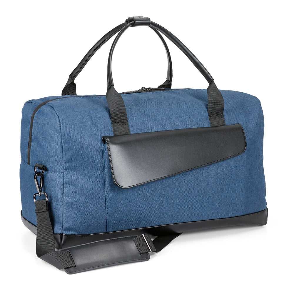 Motion Bag promotional travel bag in blue with custom logo branding