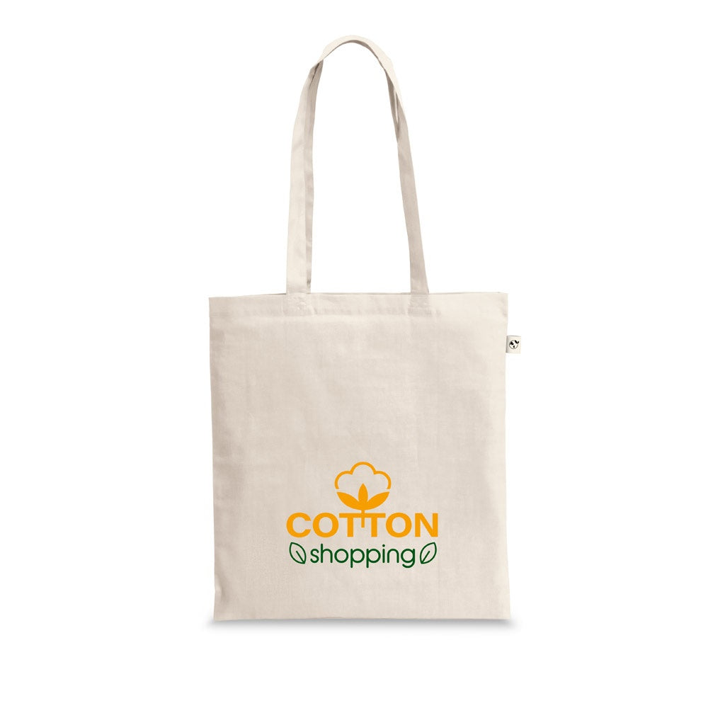 SALZBURG promotional tote bag in light natural with custom logo branding