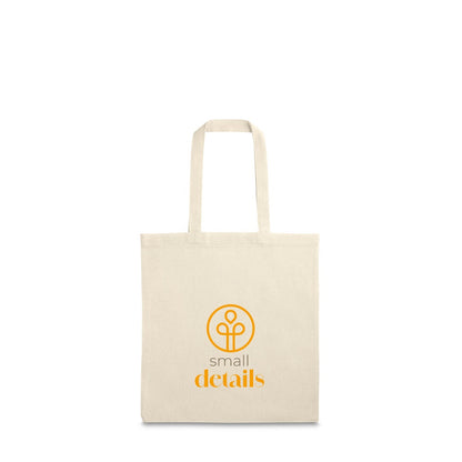 SINAIA promotional tote bag in light natural with custom logo branding