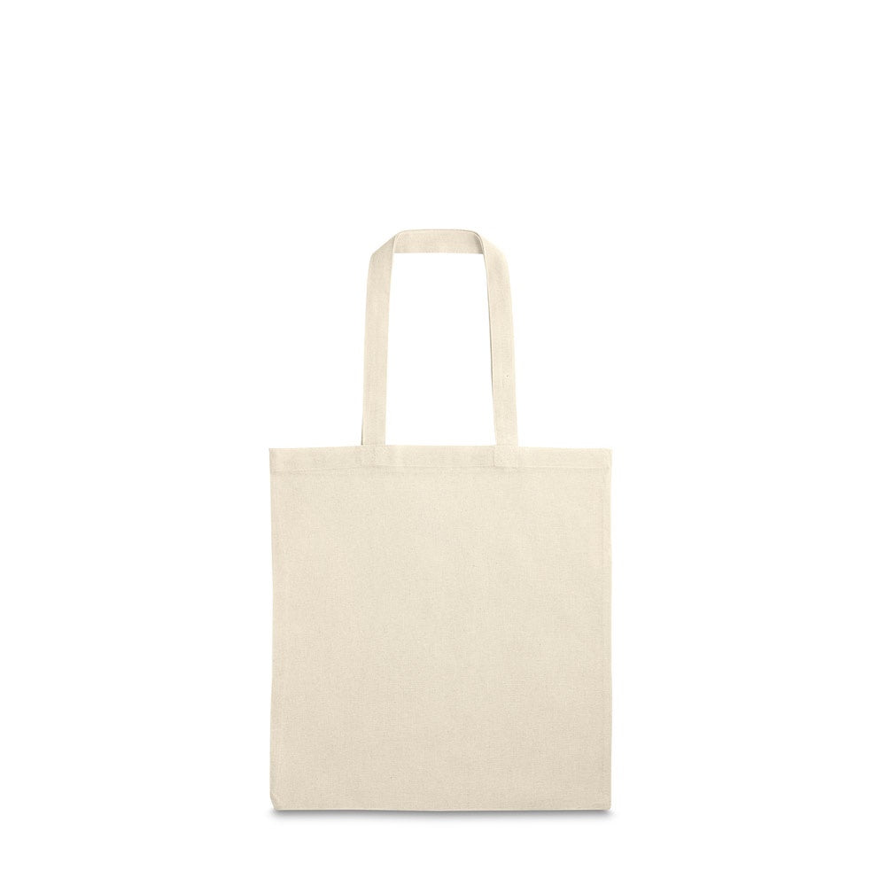 SINAIA promotional tote bag in light natural with custom logo branding