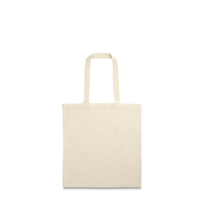 SINAIA promotional tote bag in light natural with custom logo branding