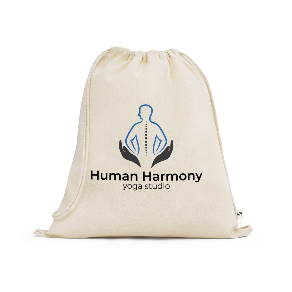 BELIZE promotional tote bag in light natural with custom logo branding