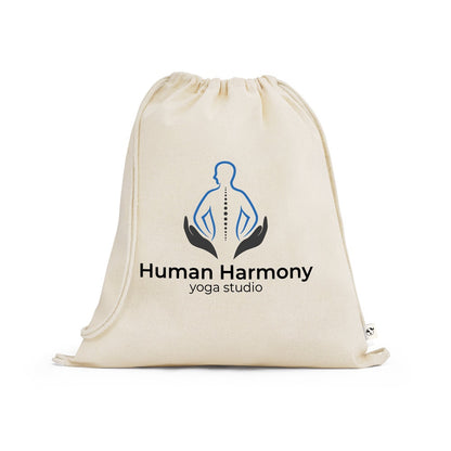 BELIZE promotional tote bag in light natural with custom logo branding