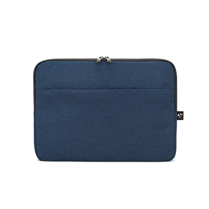Newcastle promotional laptop bag in blue (detail view) with custom logo branding