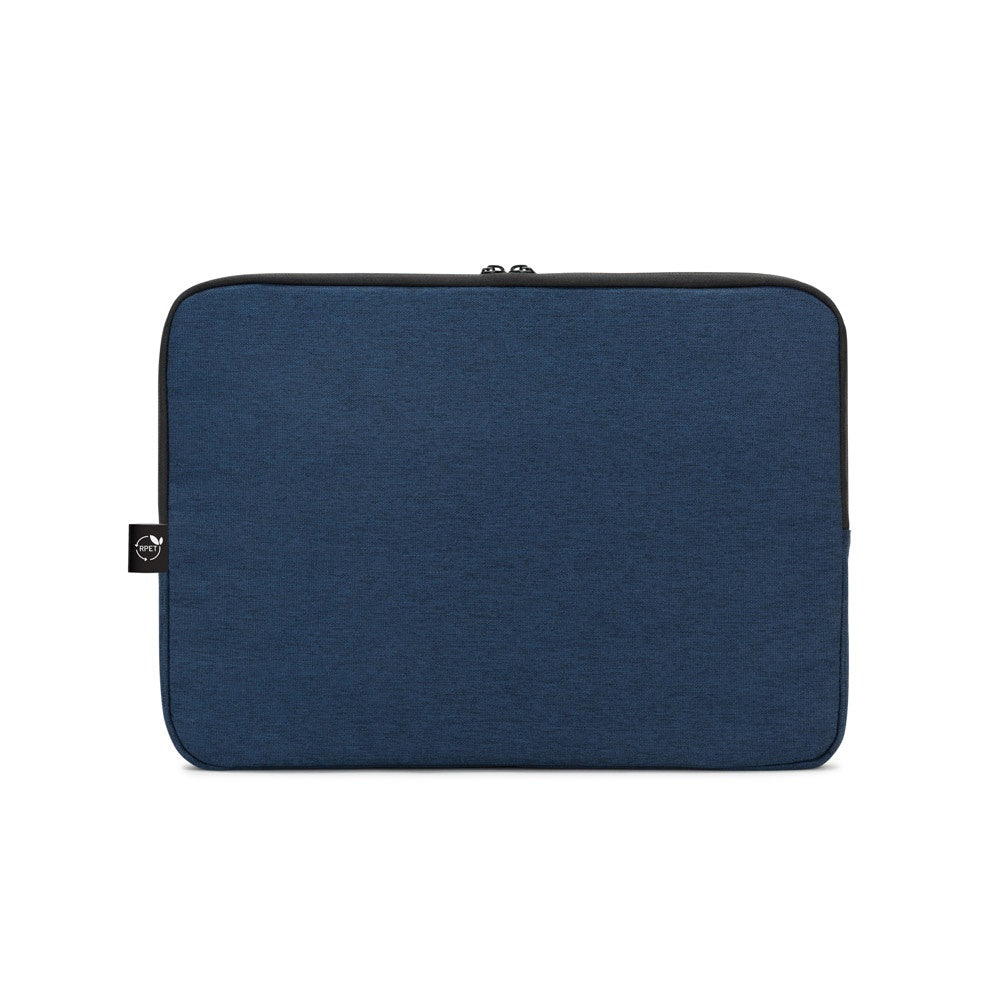 Newcastle promotional laptop bag in blue (detail view) with custom logo branding