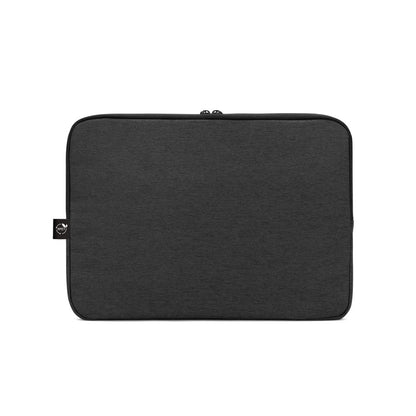 Newcastle promotional laptop bag in dark grey (detail view) with custom logo branding