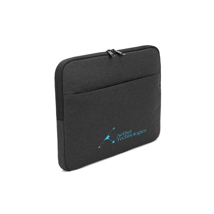 Newcastle promotional laptop bag in dark grey with custom logo branding