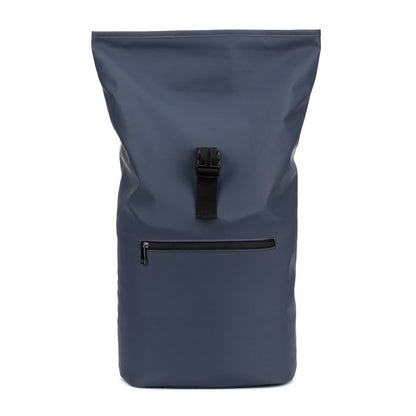 PORTLAND promotional drawstring bag in blue with custom logo branding