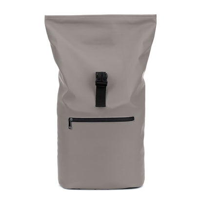 PORTLAND promotional drawstring bag in grey with custom logo branding