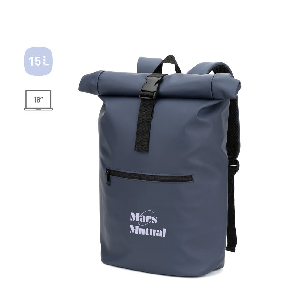 PORTLAND promotional drawstring bag (complete set view) with custom logo branding