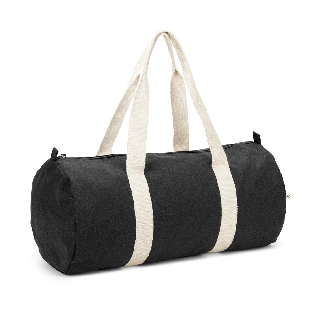 SAINT SPORT promotional sports bag in black with custom logo branding