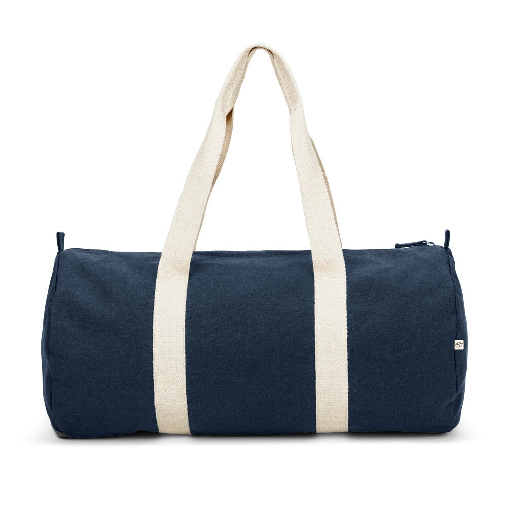 SAINT SPORT promotional sports bag in blue (detail view) with custom logo branding