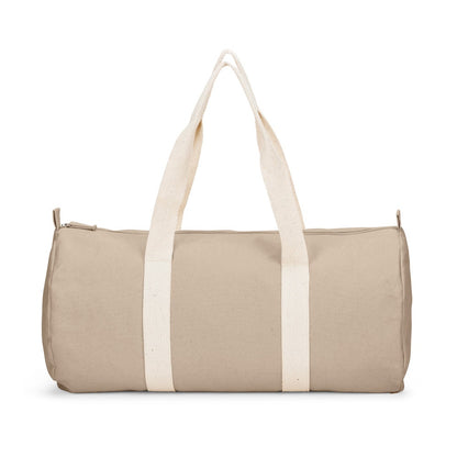 SAINT SPORT promotional sports bag in natural (detail view) with custom logo branding