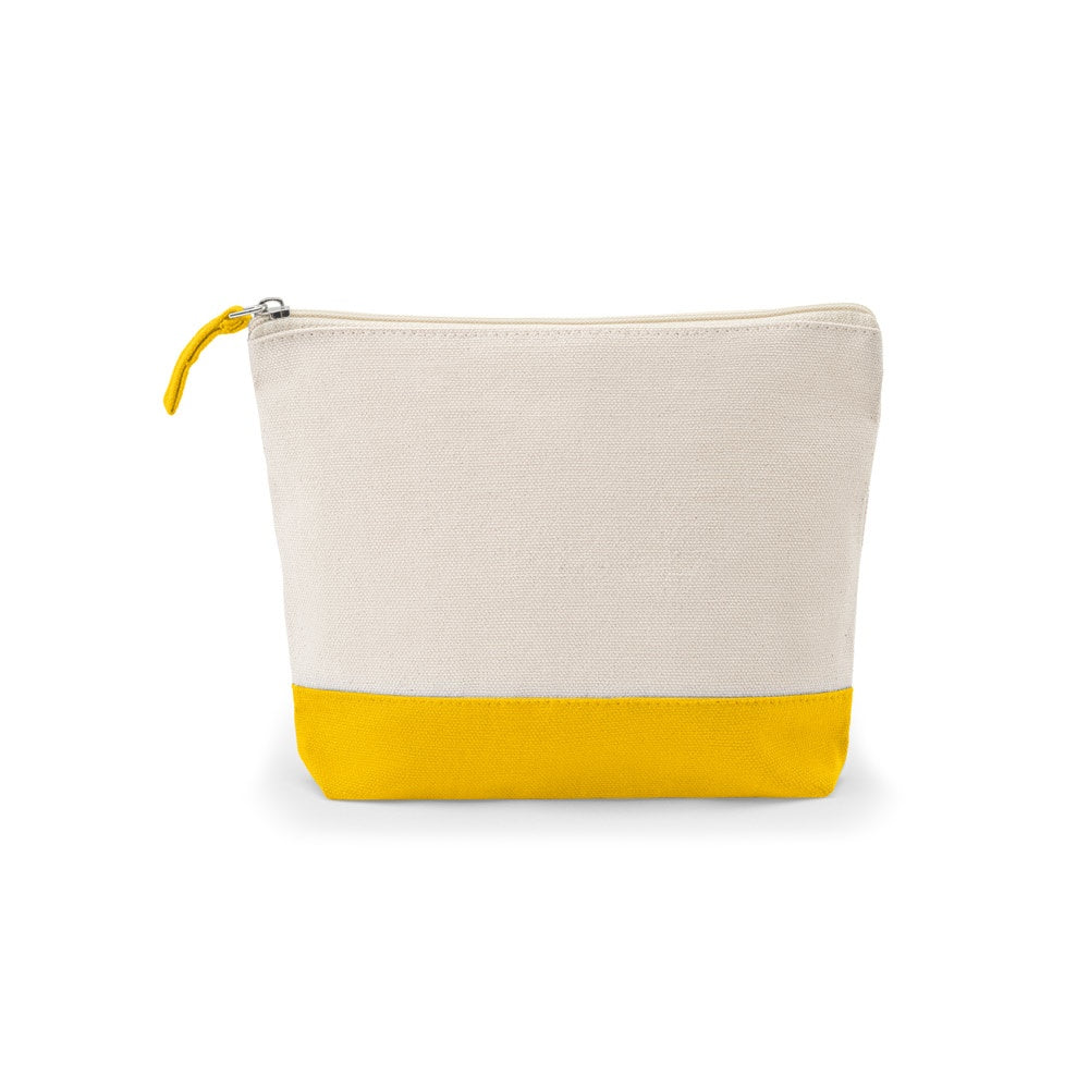 DAPHNE promotional personal care item in yellow (detail view) with custom logo branding