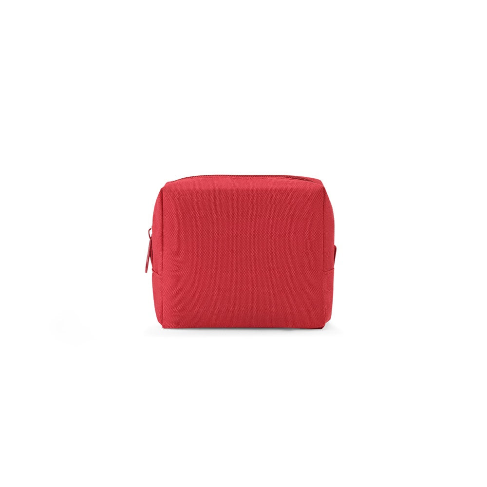CHLOE promotional personal care item in red (detail view) with custom logo branding