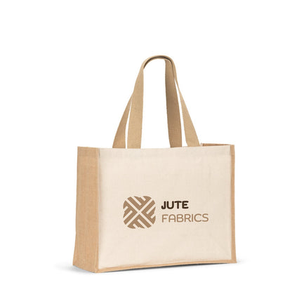 HELSINQUE promotional tote bag (complete set view) with custom logo branding