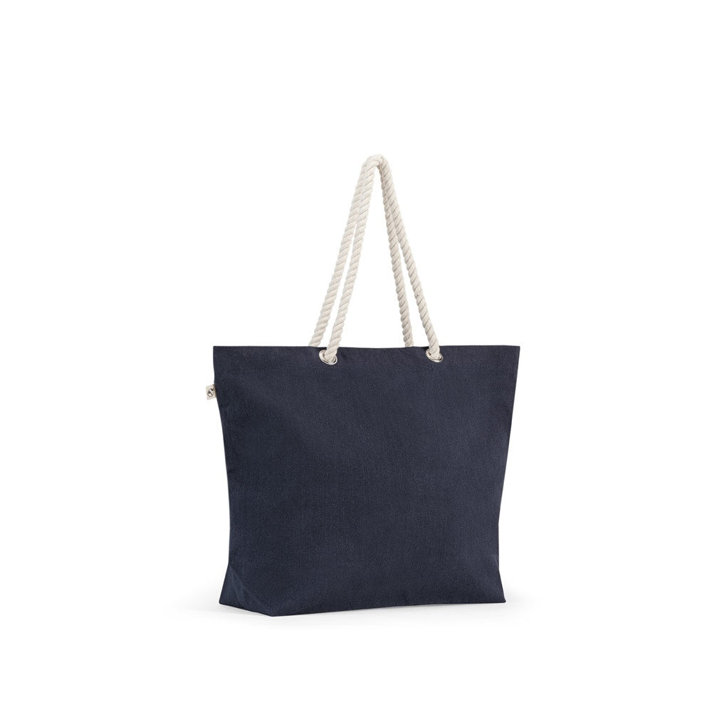 ATHENS promotional tote bag in blue with custom logo branding