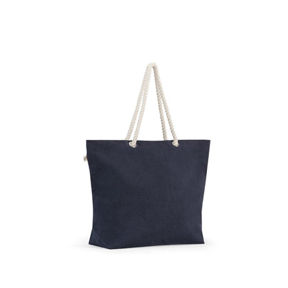 ATHENS promotional tote bag in blue with custom logo branding