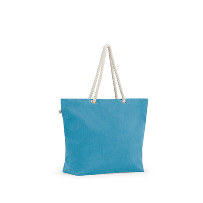 ATHENS promotional tote bag in light blue with custom logo branding