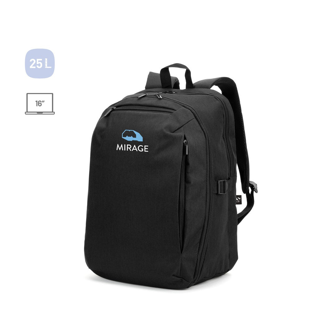 UDINE promotional backpack (complete set view) with custom logo branding
