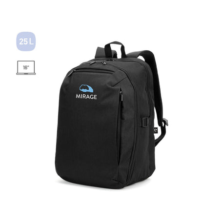 UDINE promotional backpack (complete set view) with custom logo branding