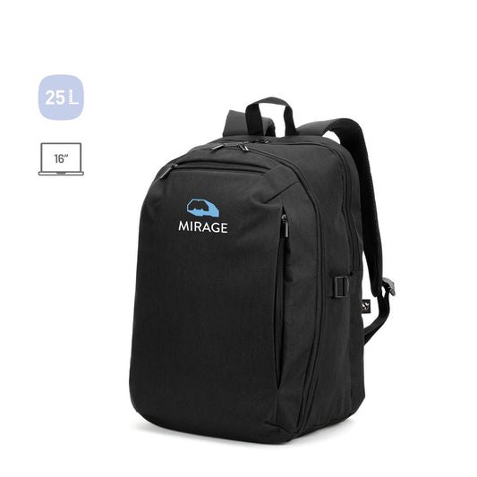 UDINE promotional backpack (complete set view) with custom logo branding