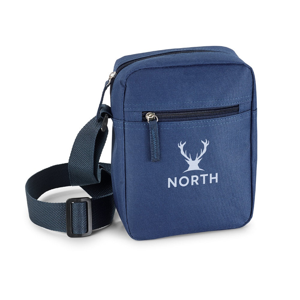 LAHORE promotional travel bag in blue with custom logo branding