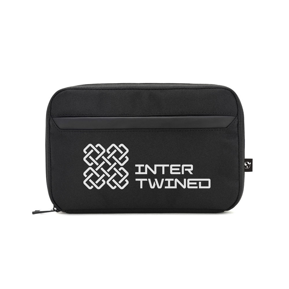 YANGON promotional tote bag in black with custom logo branding