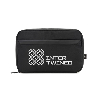 YANGON promotional tote bag in black with custom logo branding
