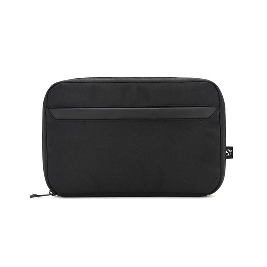 YANGON promotional tote bag in black (detail view) with custom logo branding