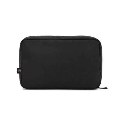 YANGON promotional tote bag in black (detail view) with custom logo branding