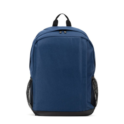 LIVERPOOL promotional laptop bag in blue (detail view) with custom logo branding