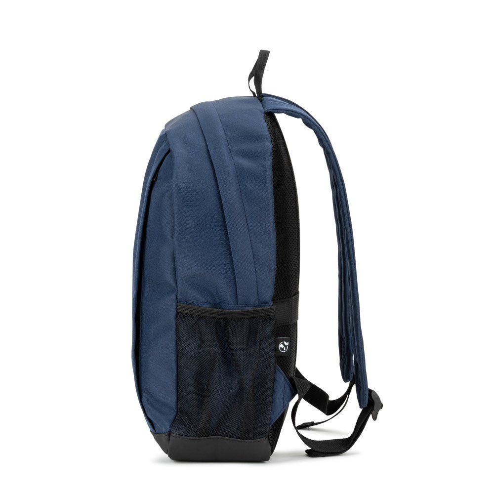 LIVERPOOL promotional laptop bag in blue (detail view) with custom logo branding