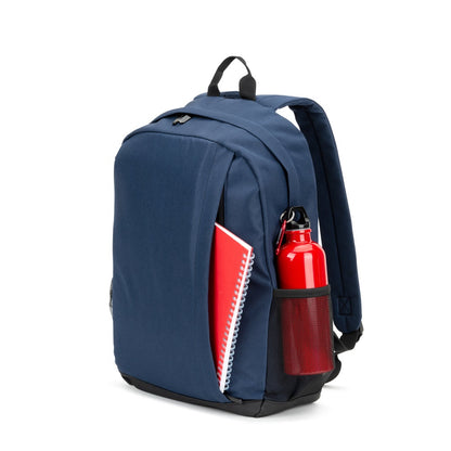 LIVERPOOL promotional laptop bag in blue with custom logo branding