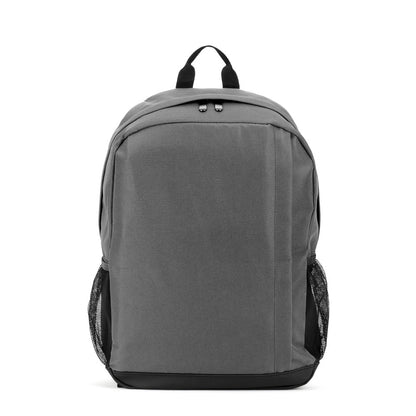 LIVERPOOL promotional laptop bag in grey (detail view) with custom logo branding