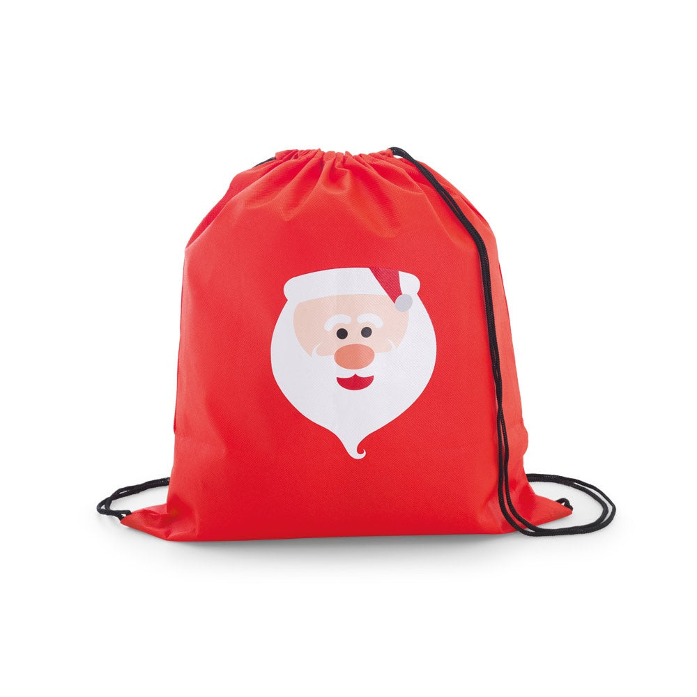 OTTAWA promotional drawstring bag in red with custom logo branding