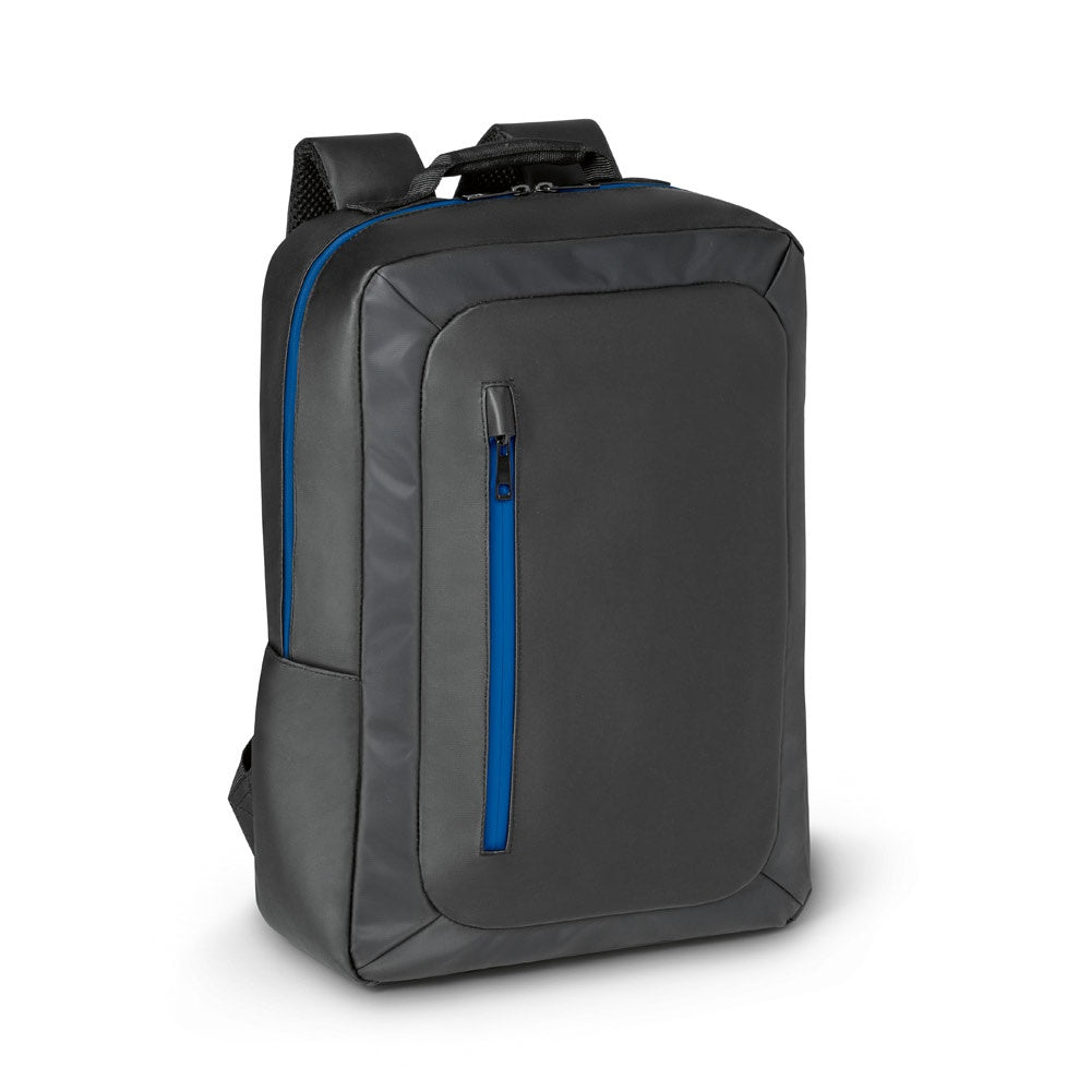 OSASCO promotional laptop bag in royal blue with custom logo branding