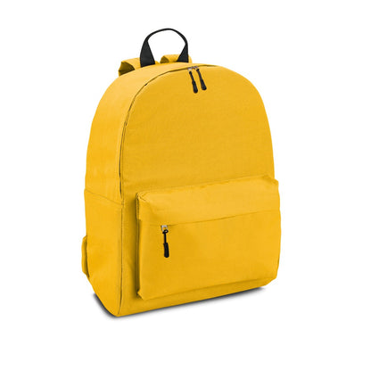BERNA promotional backpack in yellow with custom logo branding