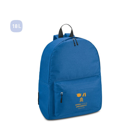 BERNA promotional backpack (complete set view) with custom logo branding