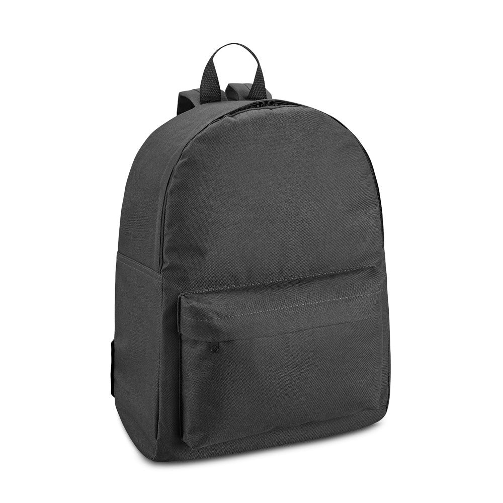 BERNA II promotional backpack in black with custom logo branding