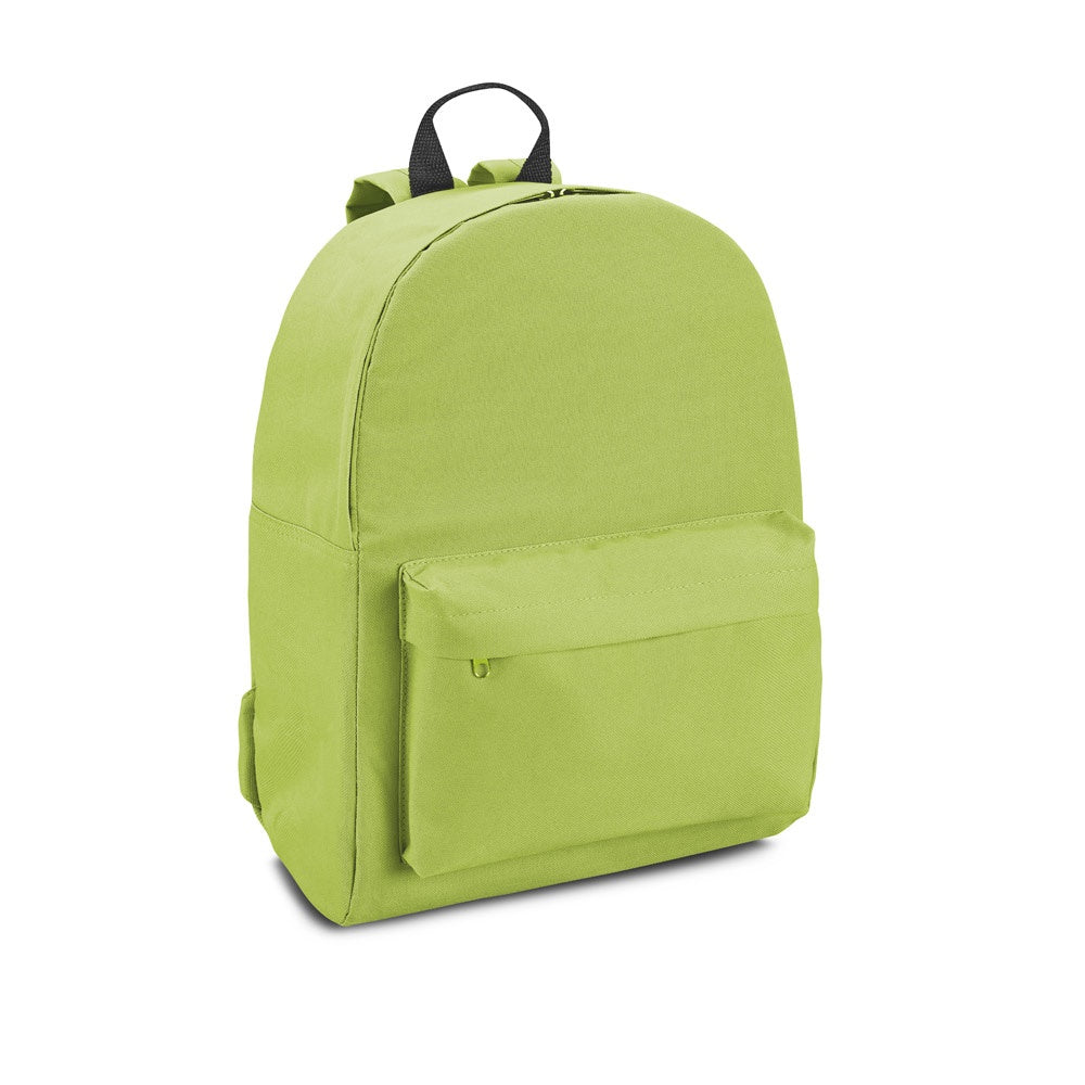 BERNA II promotional backpack in light green with custom logo branding