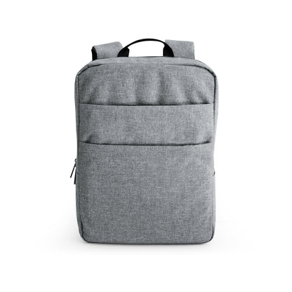 GRAPHS BPACK promotional laptop bag in light grey (detail view) with custom logo branding