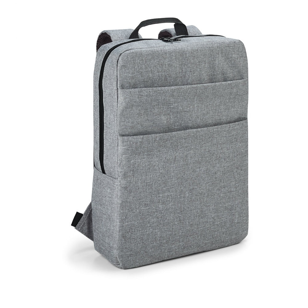 GRAPHS BPACK promotional laptop bag in light grey with custom logo branding