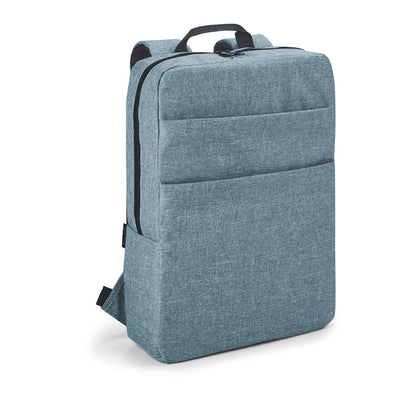 GRAPHS BPACK promotional laptop bag in light blue with custom logo branding