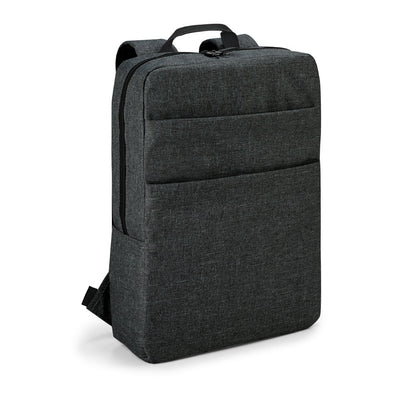 GRAPHS BPACK promotional laptop bag in dark grey with custom logo branding