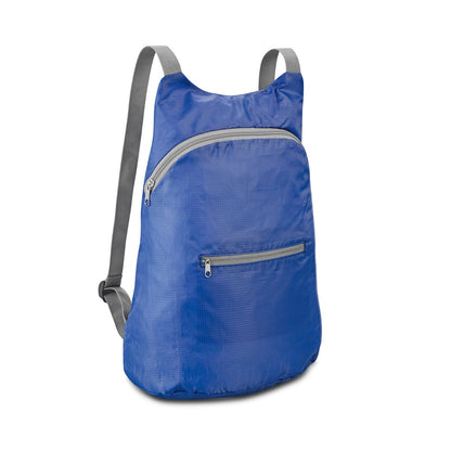 BARCELONA promotional backpack in royal blue with custom logo branding