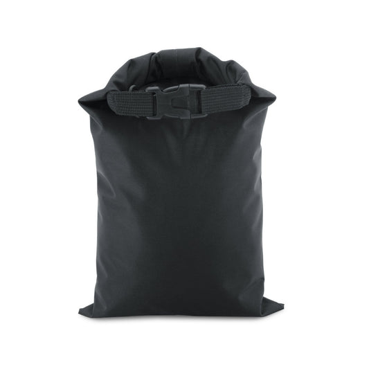 PURUS promotional travel accessory in black (detail view) with custom logo branding