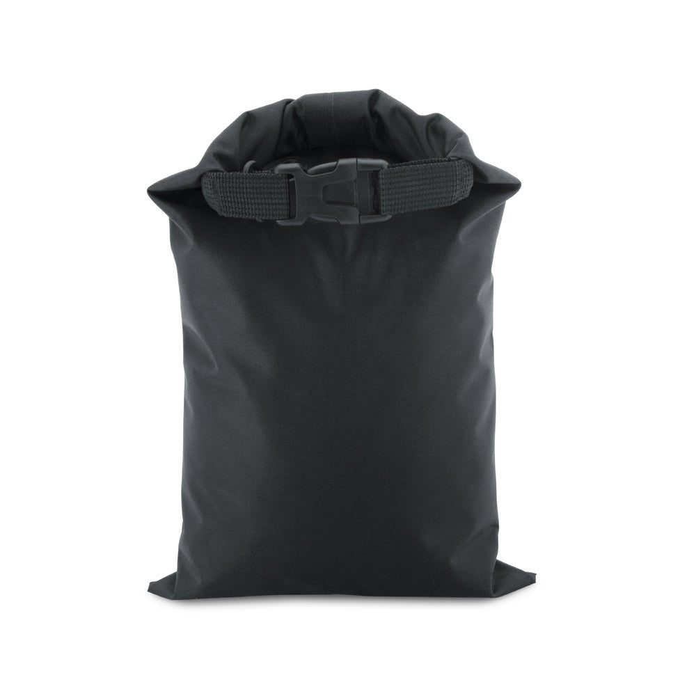 PURUS promotional travel accessory in black with custom logo branding