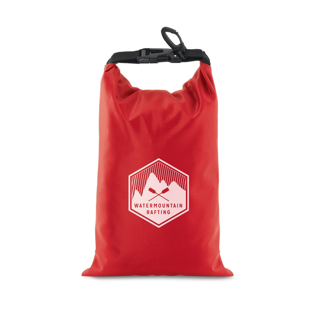 PURUS promotional travel accessory in red with custom logo branding